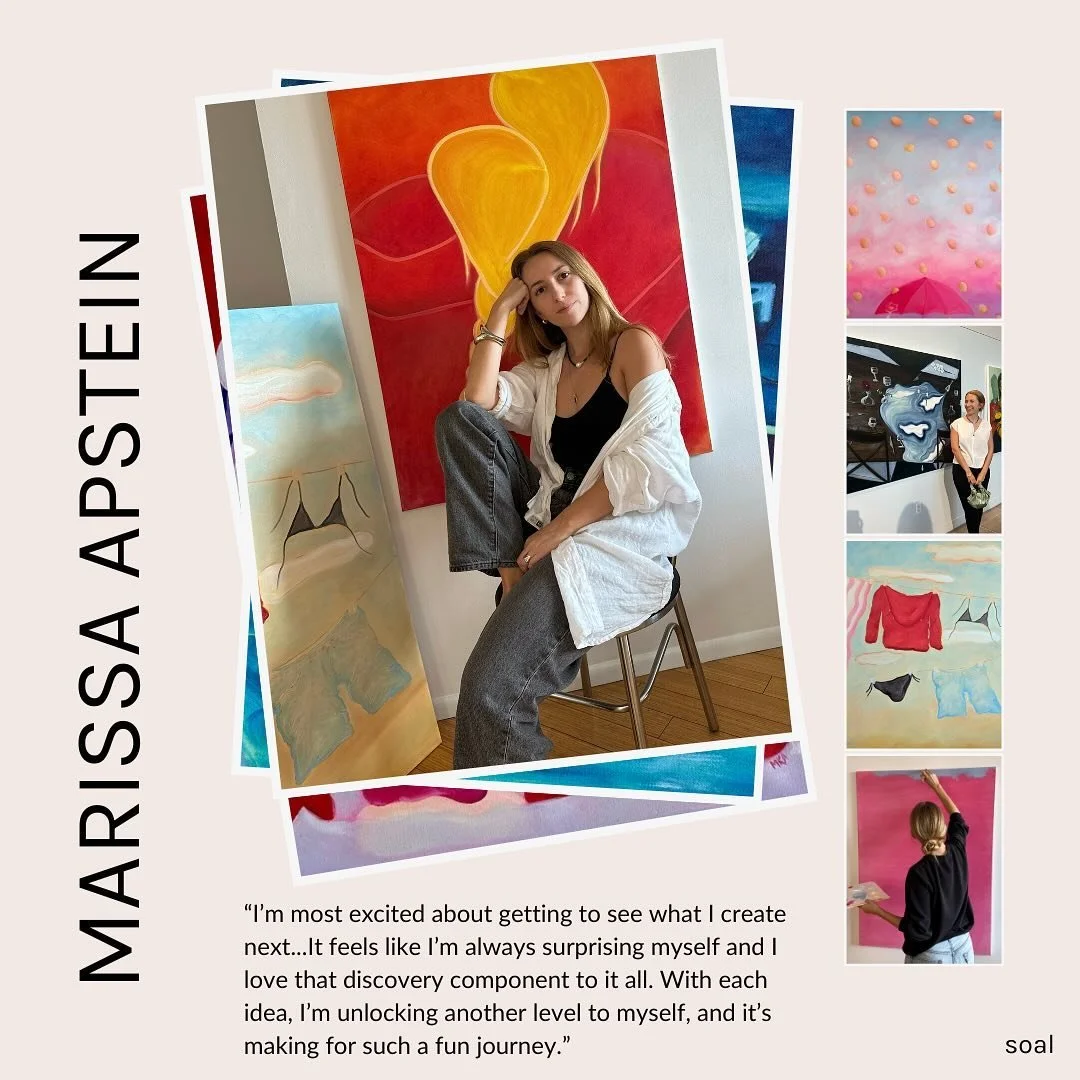 Be sure to click the link in bio to read our latest interview with Marissa Apstein! 📣

Marissa is a talented artist who has an ability to take inspiration from the intricacies of daily life, mostly using oil paints and vivid colors to showcase narra