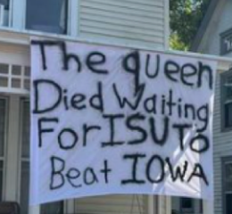 The Queen Misses Iowa History By Two Days!