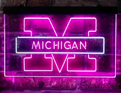 Pink Wolverines spotted in Iowa City.