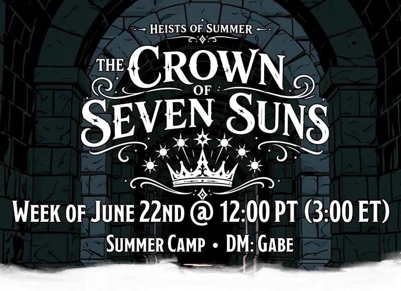 Summer Camp week of June 22nd @ 12pm PT (3pm ET)