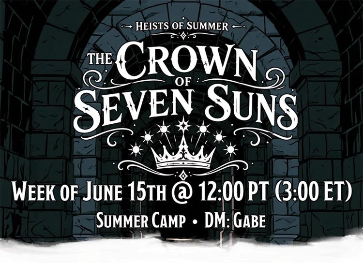 Summer Camp week of June 15th @ 12pm PT (3pm ET)