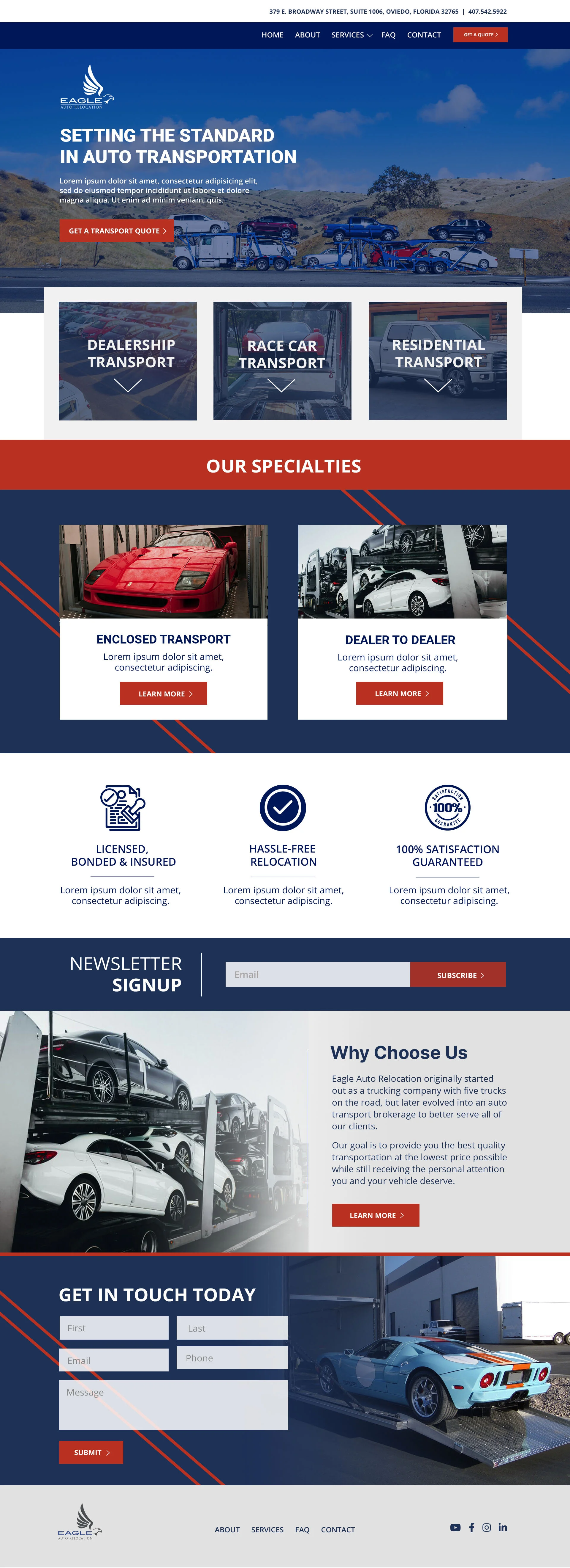 Eagle Auto Website Design