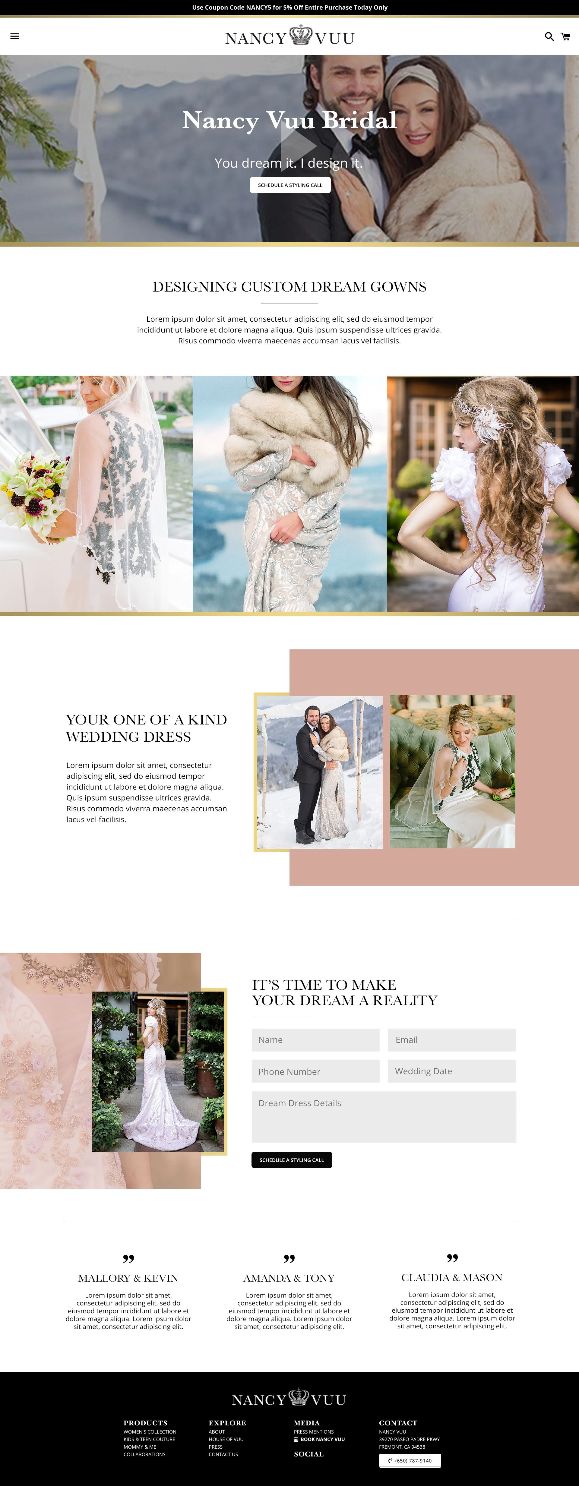 Nancy Vuu Bridal Couture 