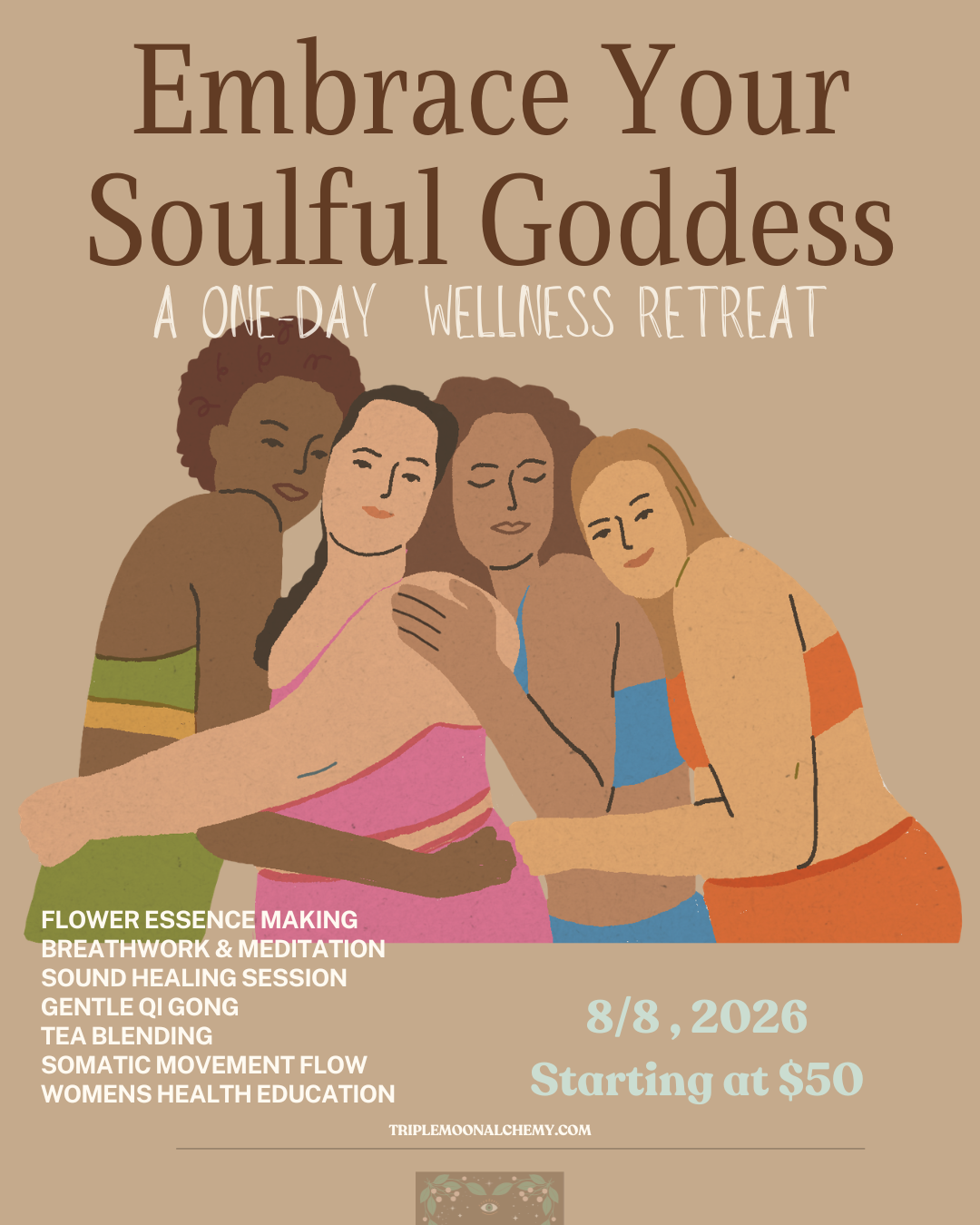 Embrace Your Soulful Goddess is a one day retreat experience for women to heal