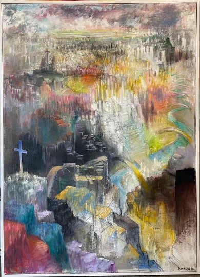 “Millennial City”
Oil on Canvas
60X40”
2025
