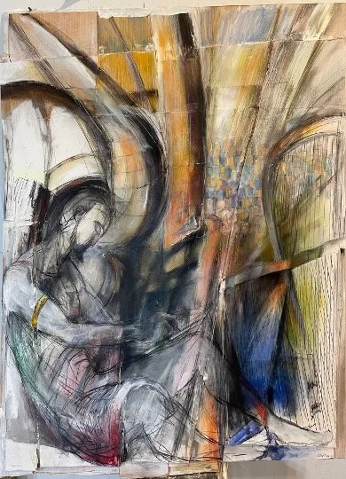 David writing Psalm 110
48X56”
Oil on panel
2023