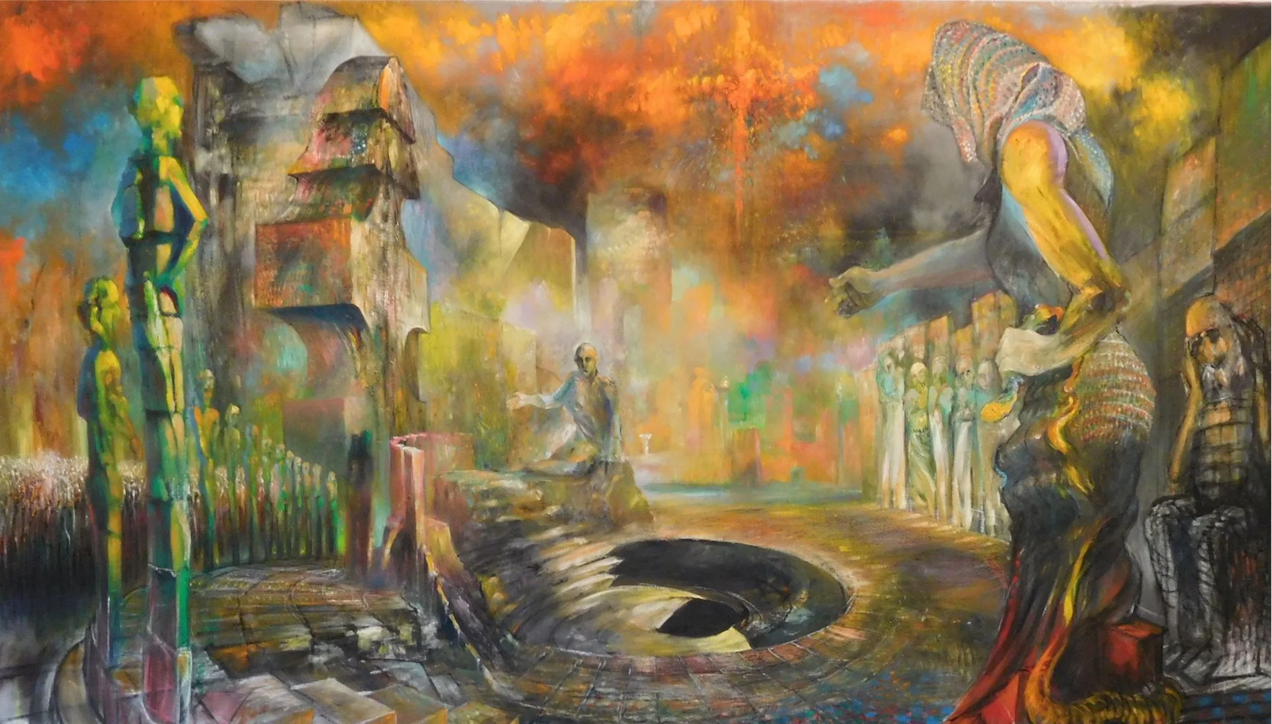 “John 4 (woman at the 
well)”
48X84”
oil on canvas
2017