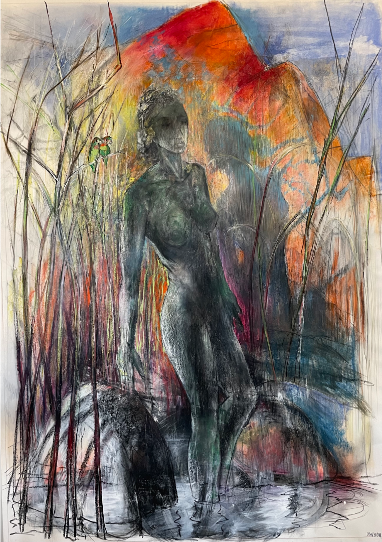 Eve
80X60"
mixed media on paper on panel
2025