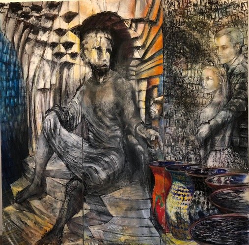 “Cana”
72X72”
Oil/mixed on 3 panels)
2014