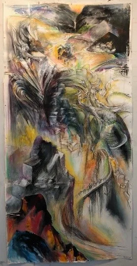 “the wise men”
80X40”
Collage and mixed on paper
2021
