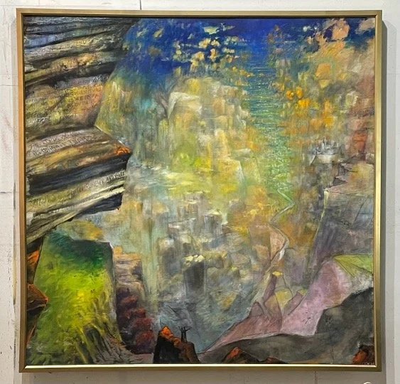 “New Jerusalem V”
48X48”
Oil on panel
2024