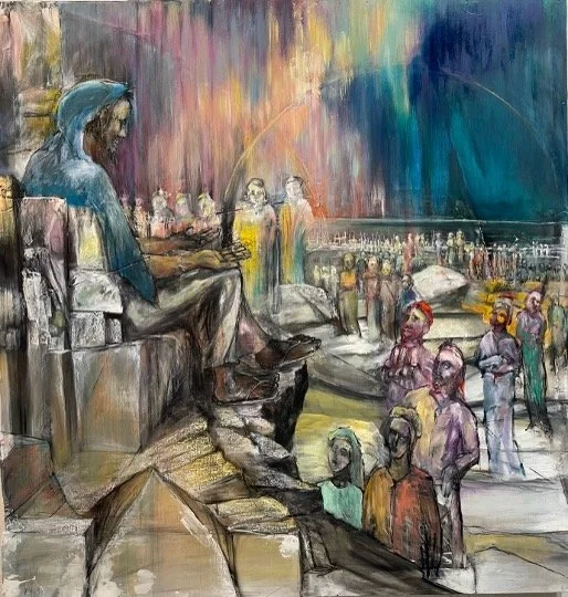 “Sermon on the Mount”
48X48”
Oil on panel
2024
