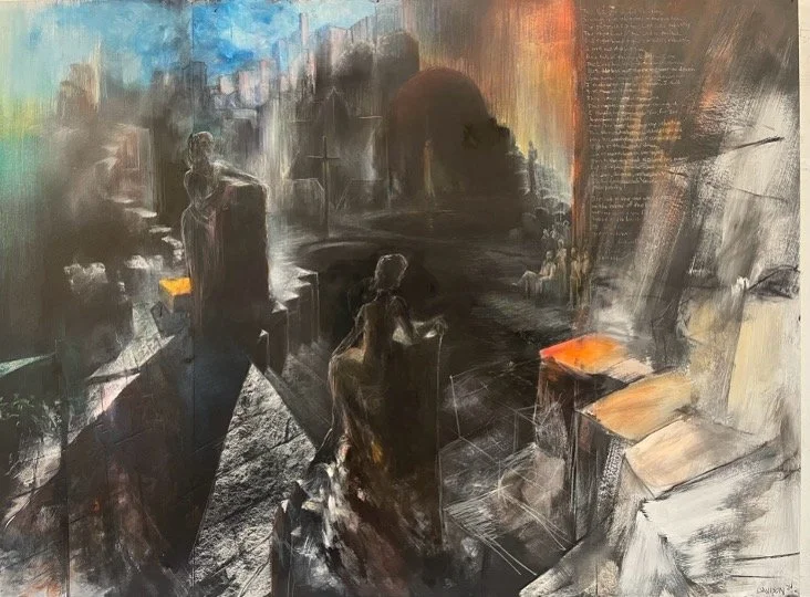 “Tomb of David”
60X80”
Mixed on panel
2024