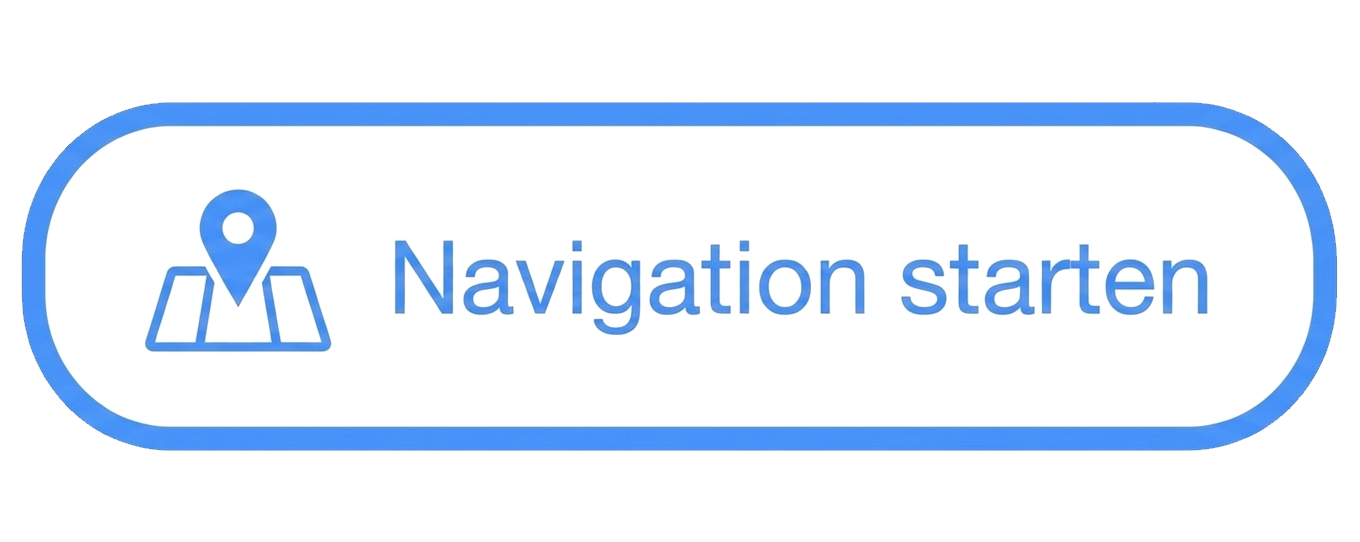 Ein blauer Button mit der Aufschrift 'Navigation starten' und einem Navigationssymbol
