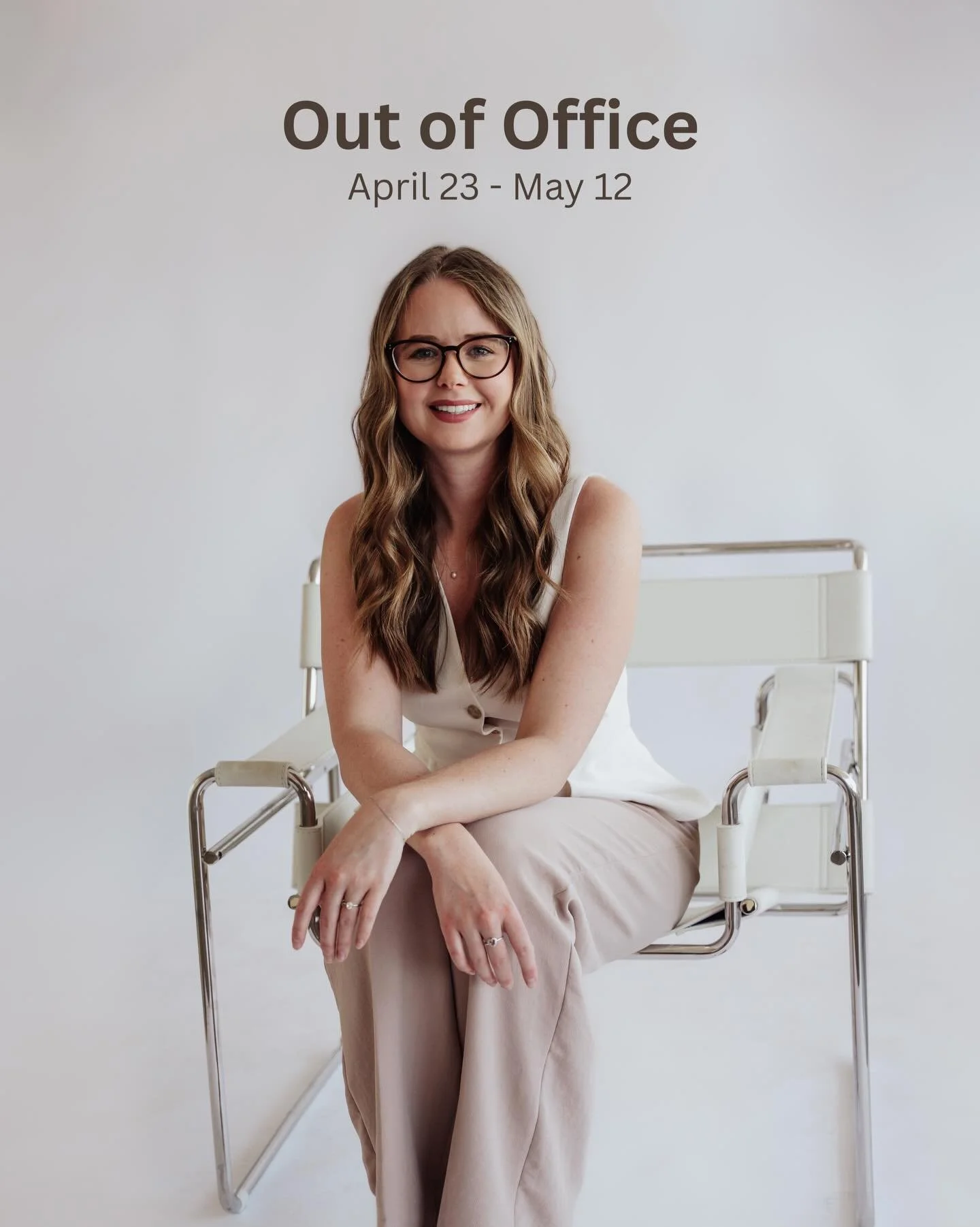 In vacation mode!🇮🇹 I am out of the office April 23 - May 12! If you need anything while I am away you can contact the office and Dr. Alex and Mel with help with anything you might need✨ 

Dr. Brit