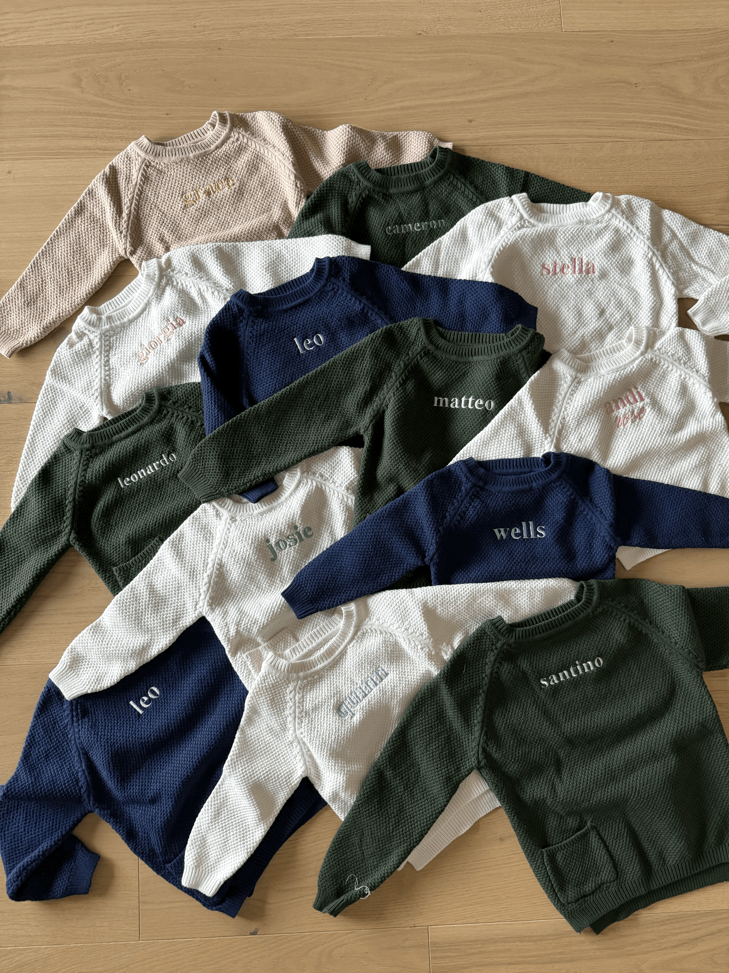 Baby Knit Custom Name Sweater