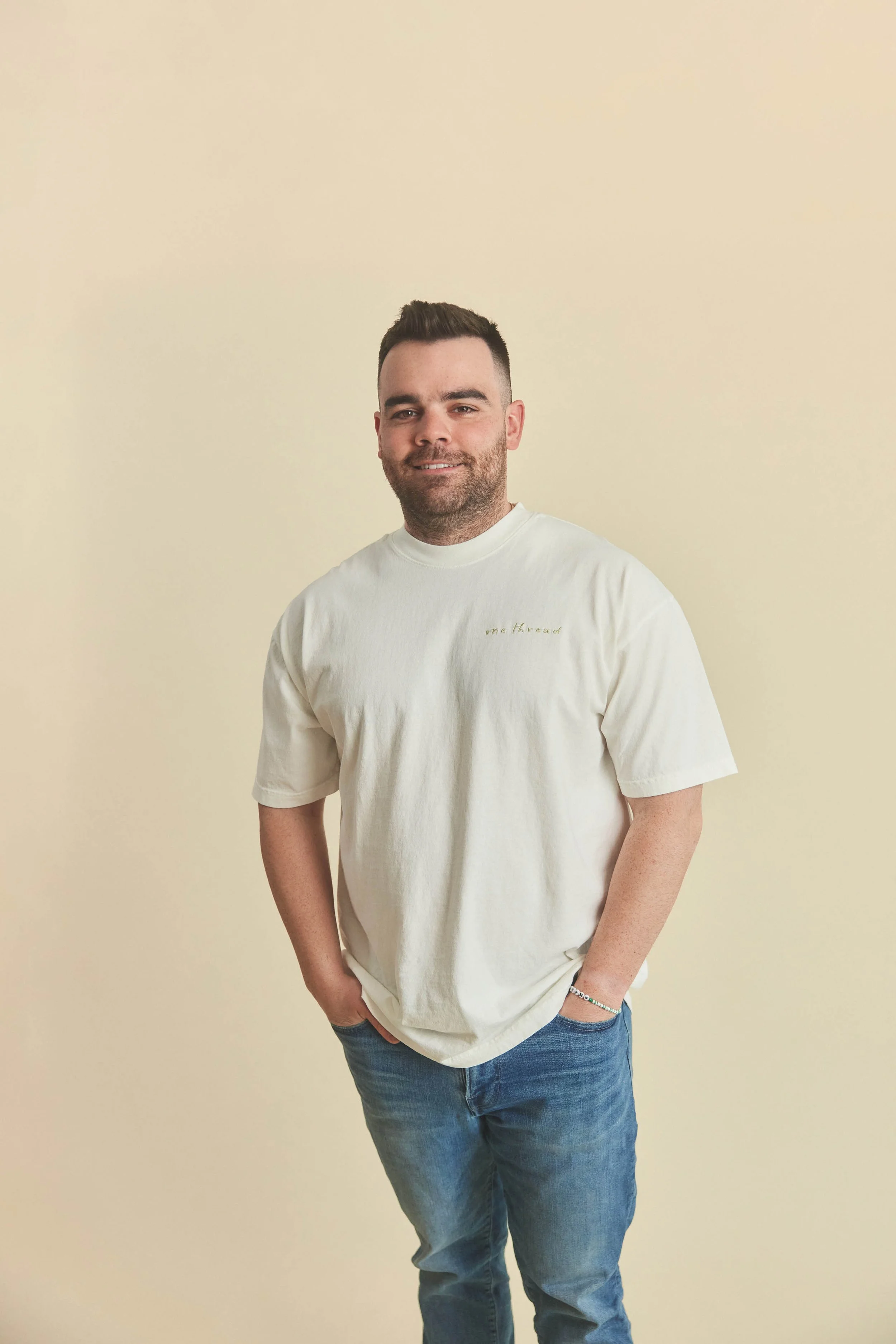 One Thread Embroidered Tee