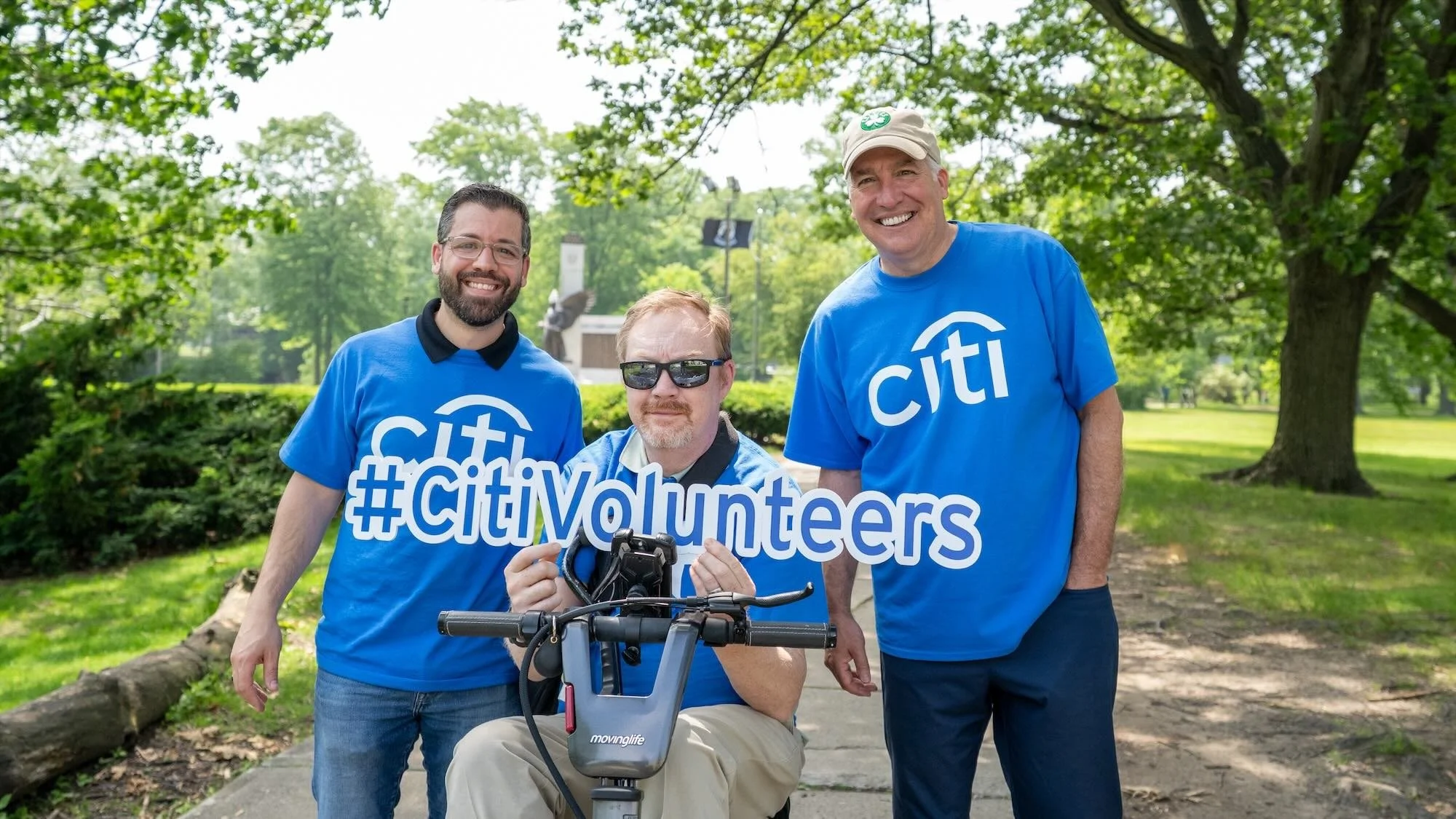 Candid moment of Citi employees working side by side, documented by Bunker Hill Media for video and photo content
