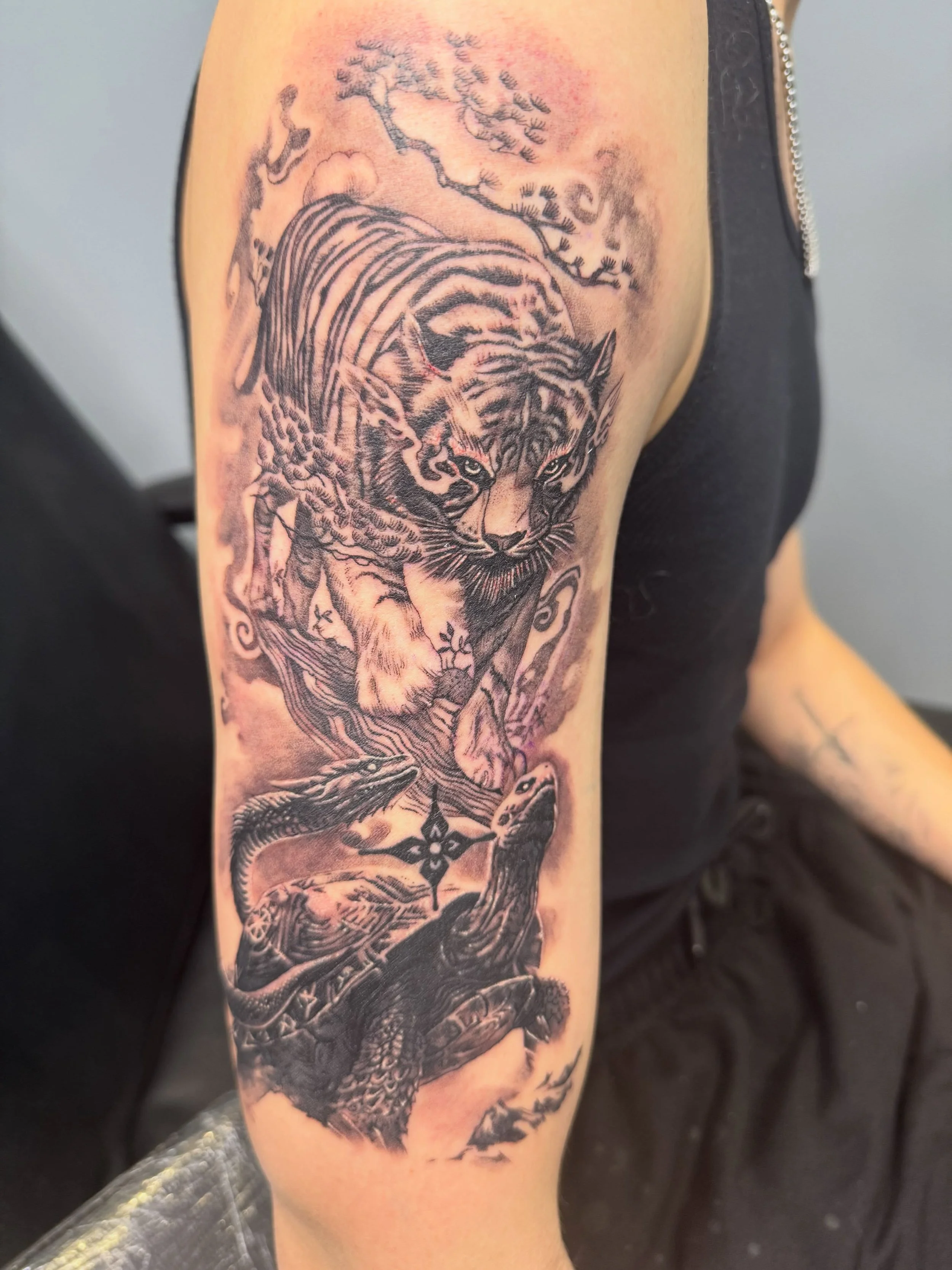 Pieces done this month at the new spot :) #boston #inked #tattoo #southboston #massachusetts