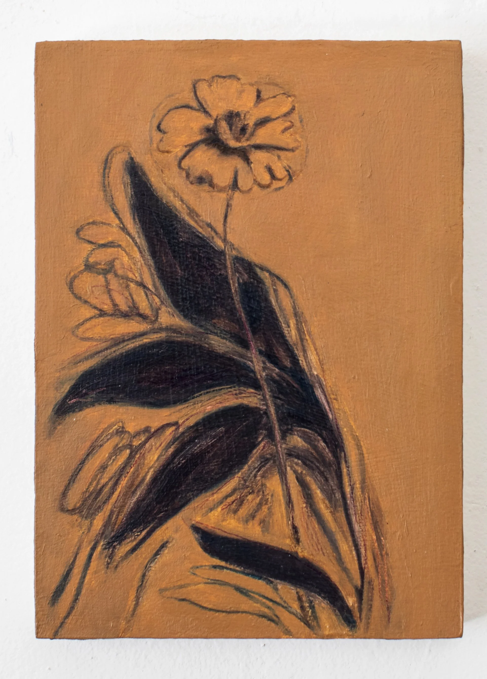 Untitled, 2022, oil and pencil on panel, 7 x 5 inches