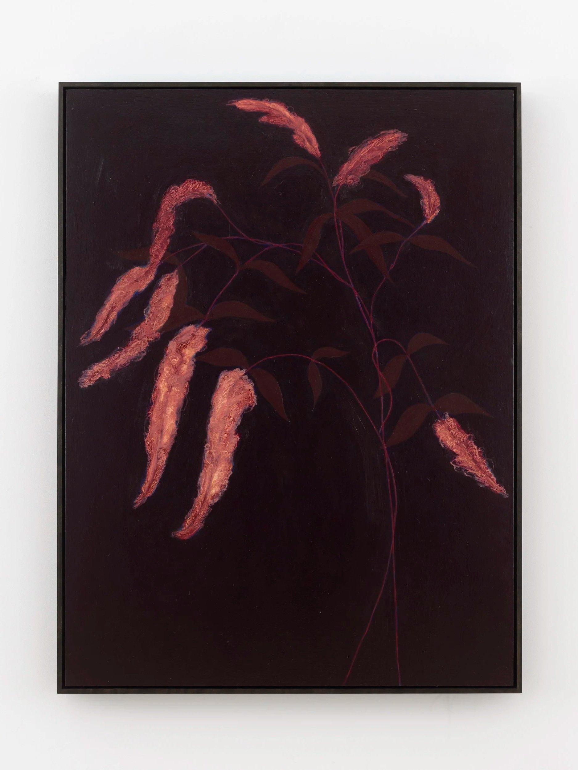 nights, 106, 2026, oil, oil pastel and pencil on panel, 48 x 36 inches