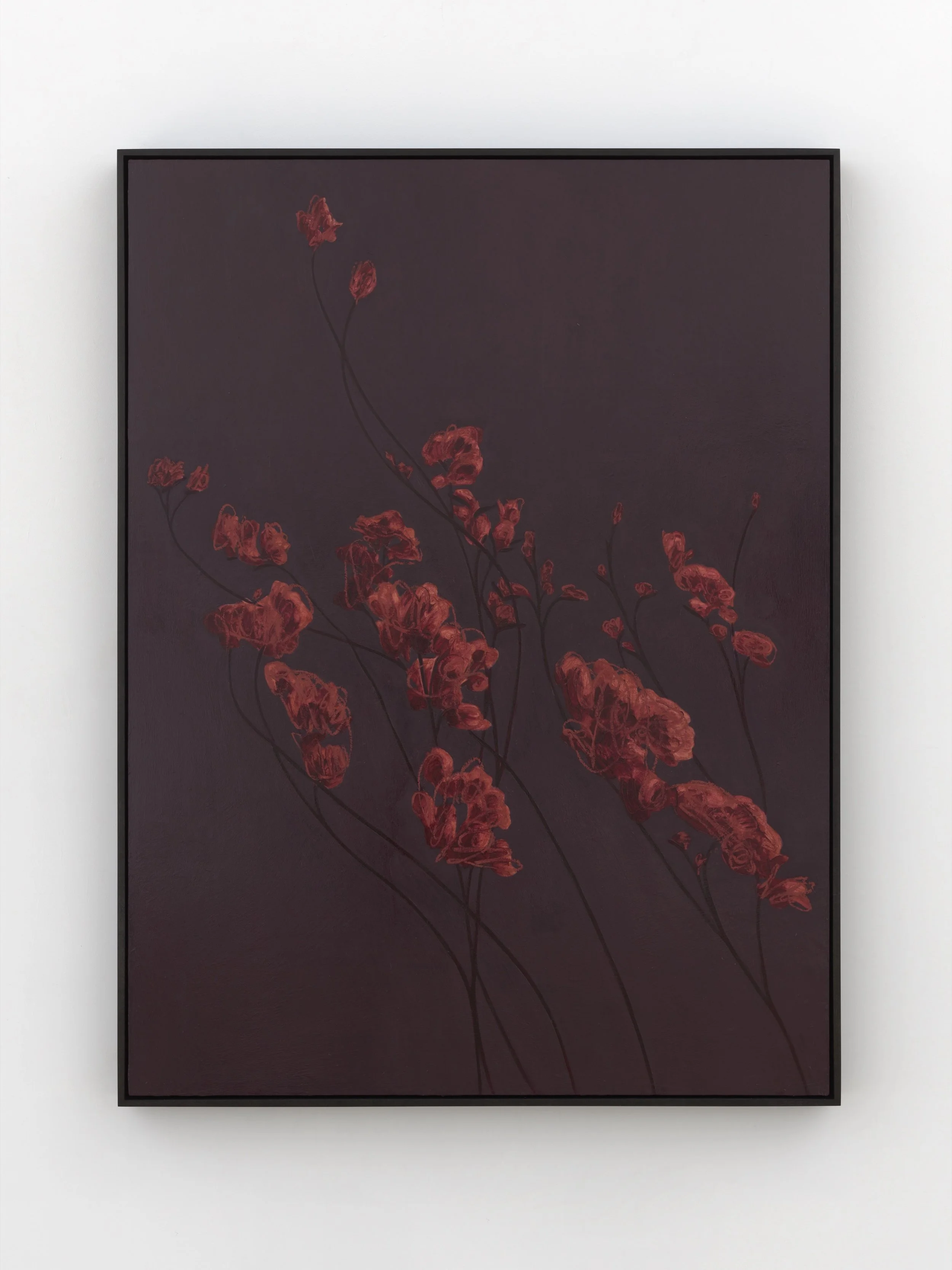 nights, 83, TS 1, 2025-2026, oil, oil pastel and pencil on panel, 48 x 36 inches