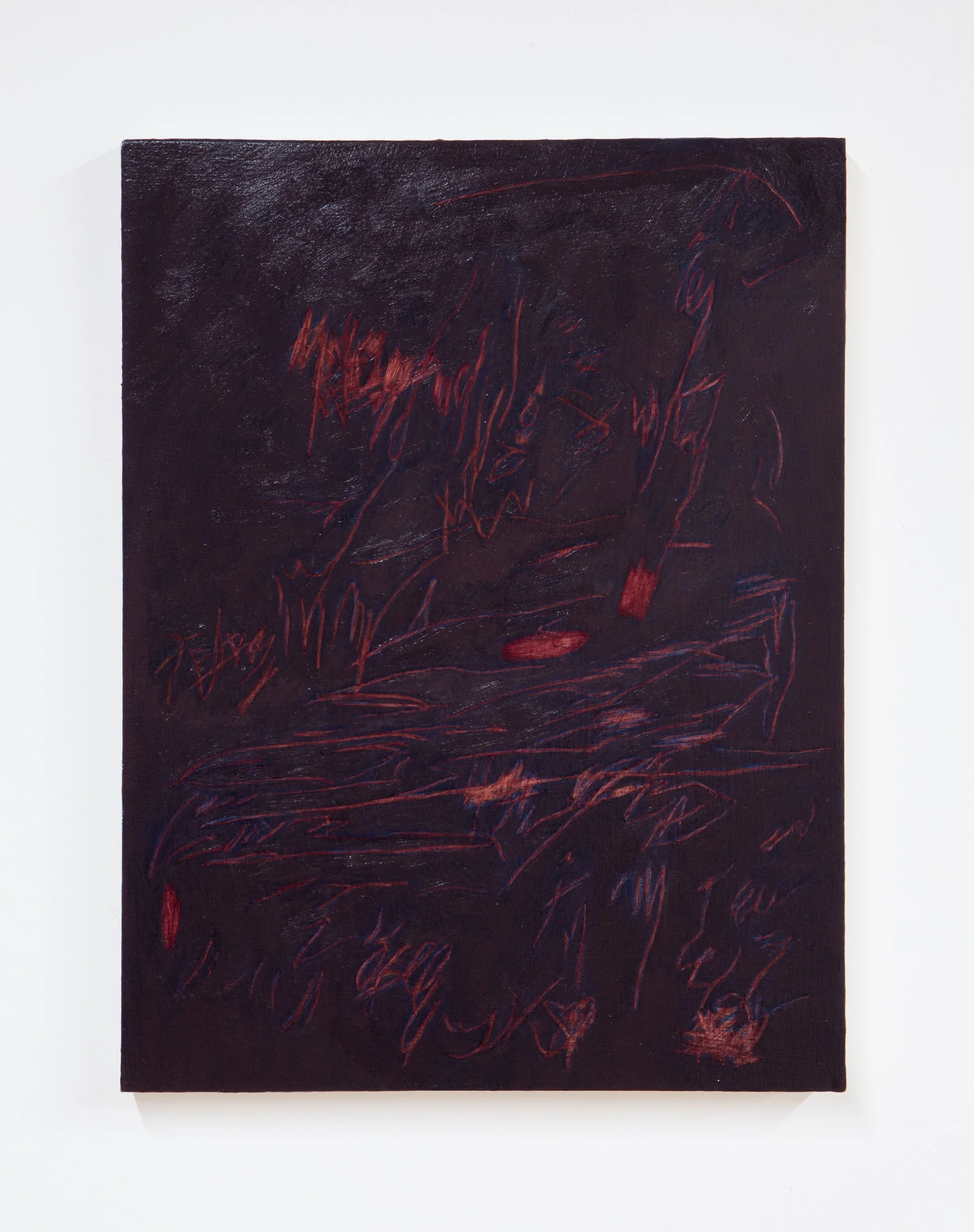 waiting 5, 2024, oil on panel, 12 x 9 inches