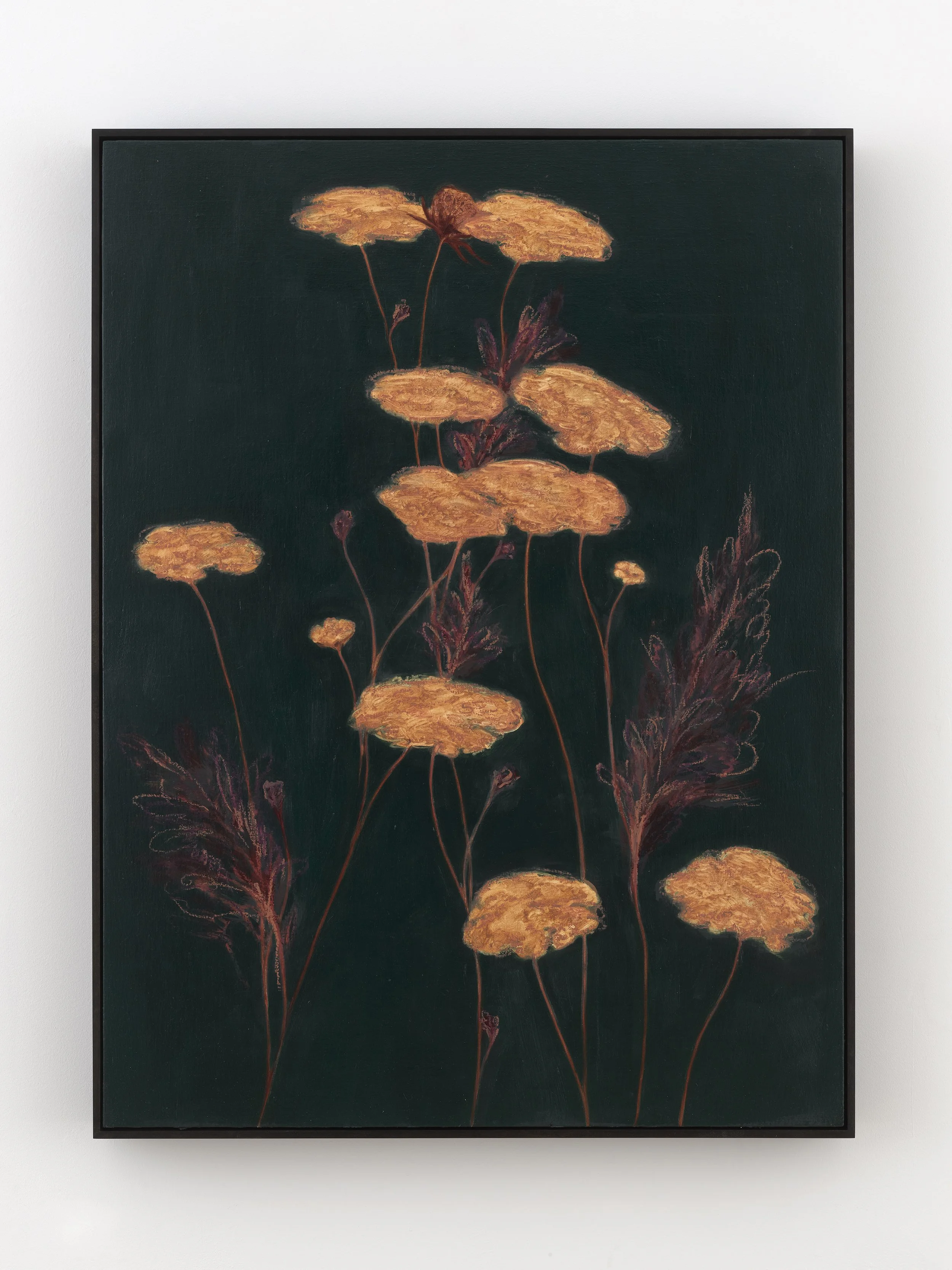 fathoms, 13 (Williamsburg Bridge Plaza/Poem to Sea), 2026, oil, oil pastel and pencil on linen over panel, 48 x 36 inches
