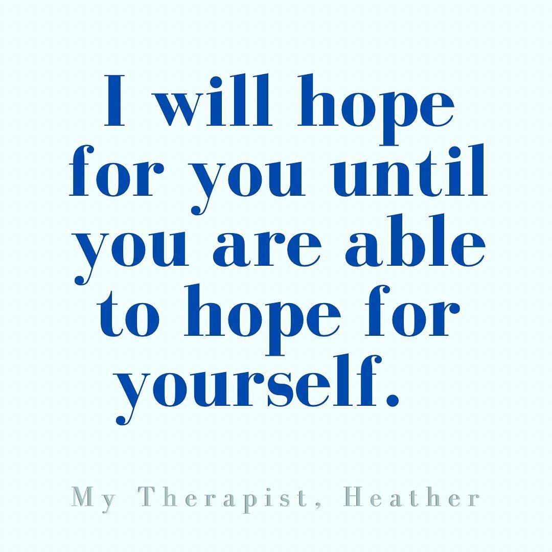 It is a great privileged to sit with clients who have lost hope, are hurt beyond belief, with grief and hopelessness ever present. I can&rsquo;t heal for them, I can&rsquo;t shed the tears or sit in the pain, but I can hold the hope high so they don&