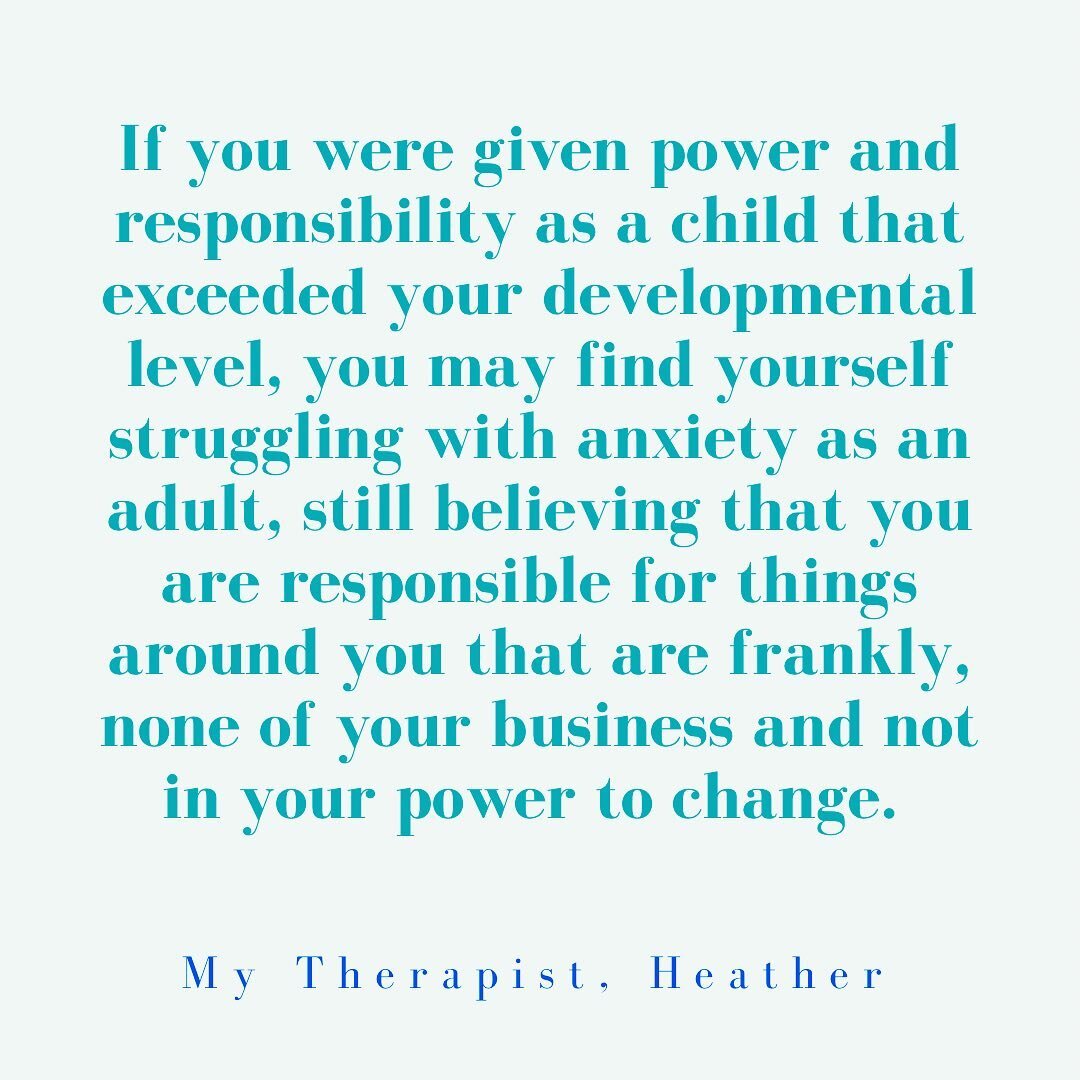 I may have had first-borns on the brain when I wrote this&mdash;but this type of parentification is often generational. It&rsquo;s how we are taught, that the job of the child is to bring ease to the parent&rsquo;s emotional pain. 

Therapy can help 