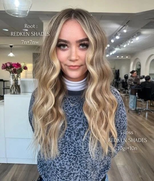 Adjusted warmth + refined proportions. Shade blend: 7N/7NW. Finish: 10GI/10N. Outcome: precise enhancement, gentle glow, radiant result.

Co Stylist  @paintedby.miranda