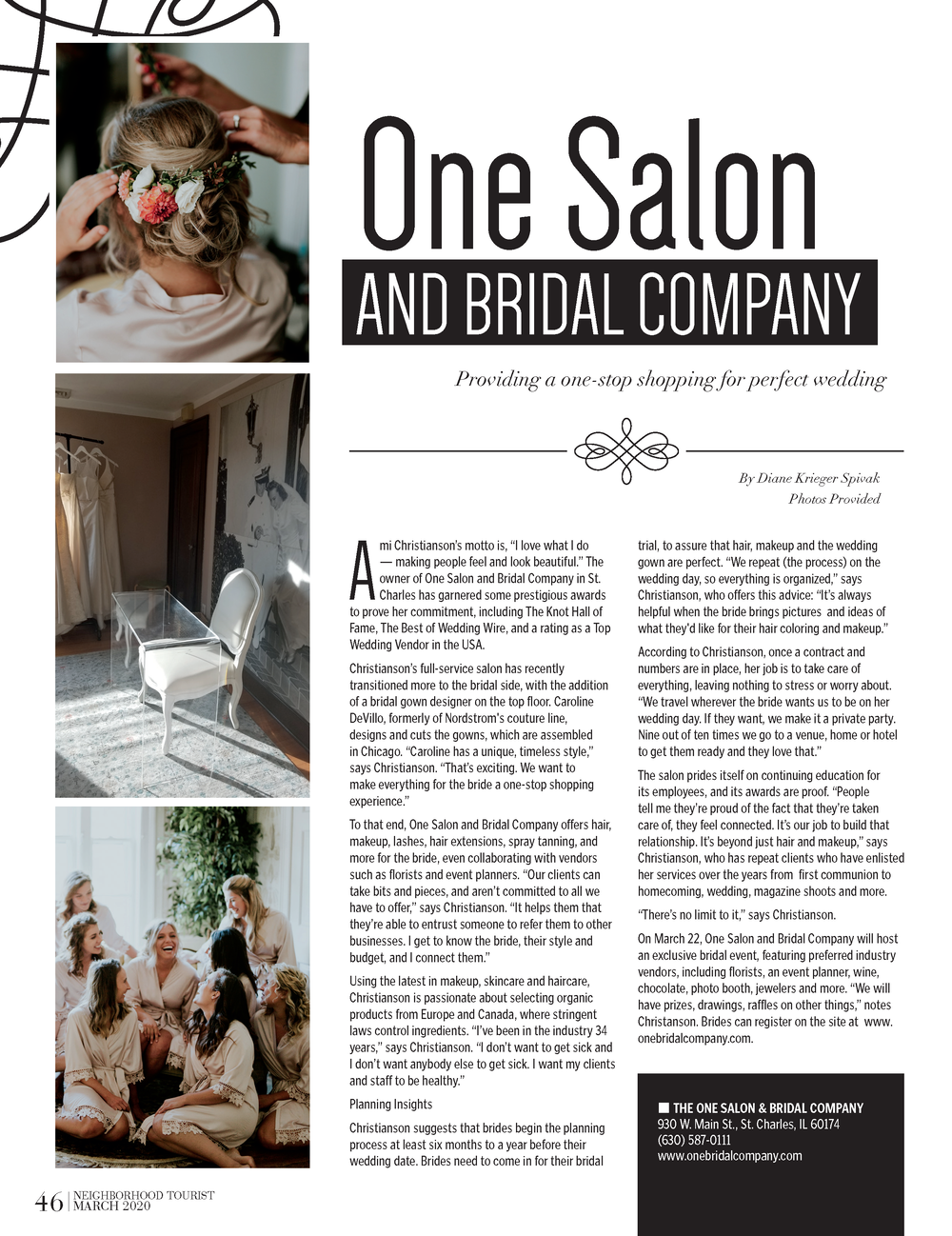 In The News — One Salon and Bridal Company | Hair Salon | St. Charles,  Geneva, Batavia