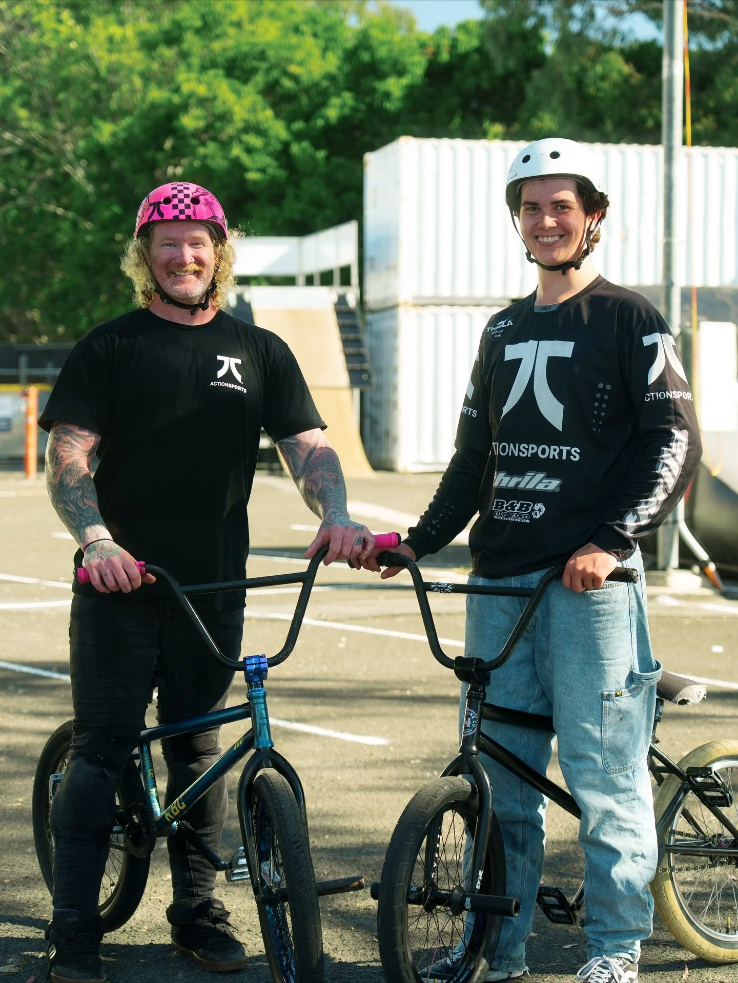 Our Team&rsquo;s Power Duo!🔥
@alksne.eli &amp; @joshfountainbmx pushing each others progression to the next level every session!

Who wants to see some BTS of their sessions &amp; call the boys out on tricks you want to see them try!📈

#jcfamily #j