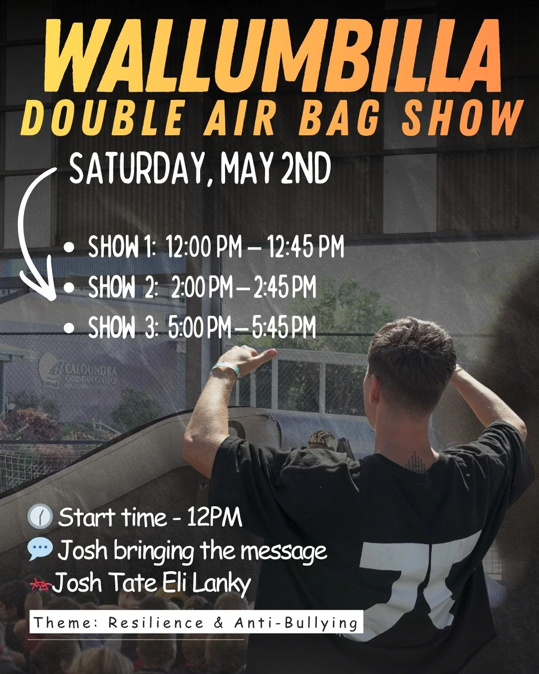 Big drives. Big ramps. Even bigger impact. 🙌🔥
We&rsquo;re heading out to Wallumbilla Show with the full crew for a massive day of DOUBLE airbag BMX shows 🤯🚲

3 shows. All gas. No brakes.
From the first jump to the final send, we&rsquo;re bringing