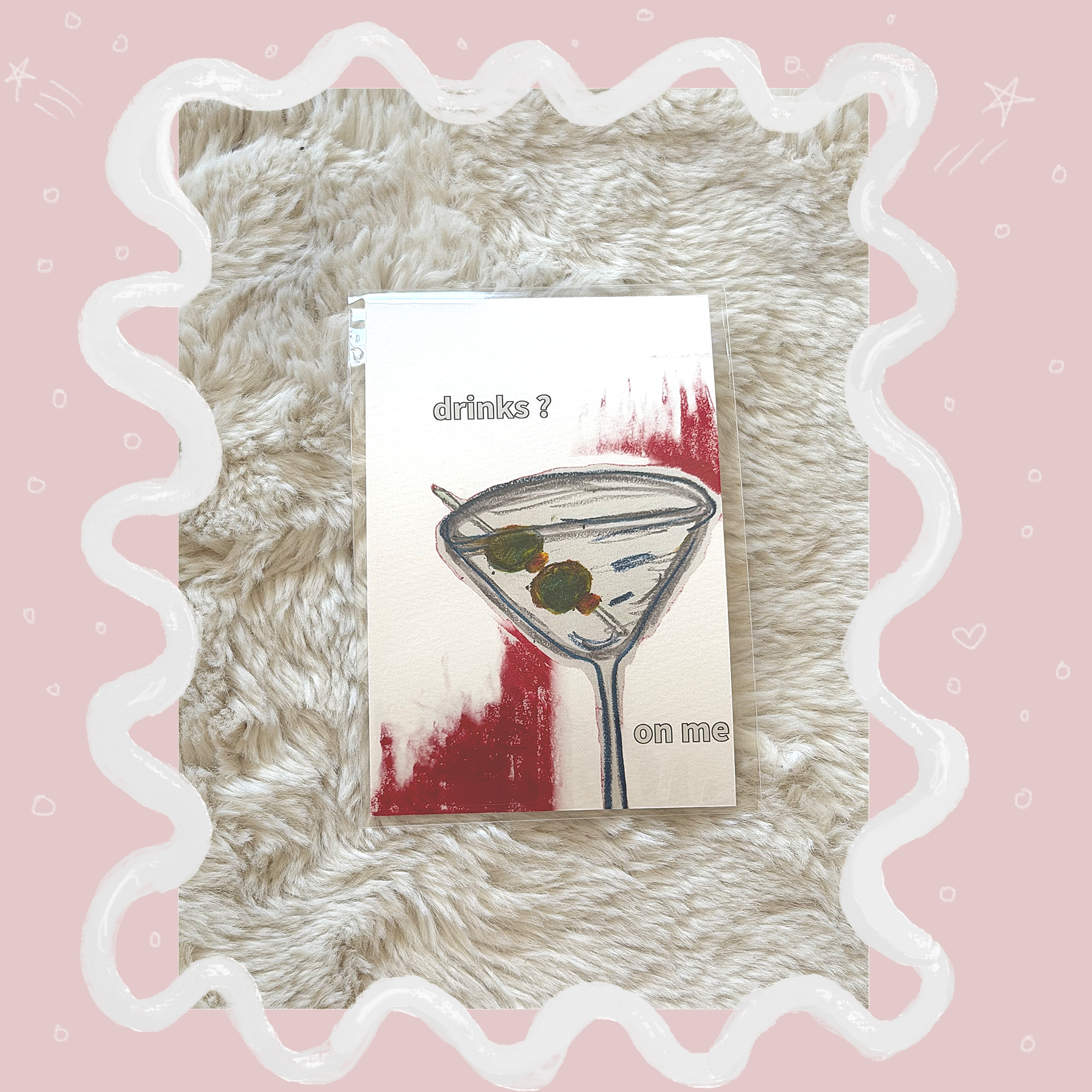 Drinks on me Postcard