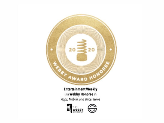 Entertainment Weekly Becomes Webby Honoree in the 24th Annual Webby Awards
