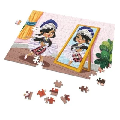 Giant Floor Puzzle Featuring Hmong Kids in Traditional Clothing – Fun ...