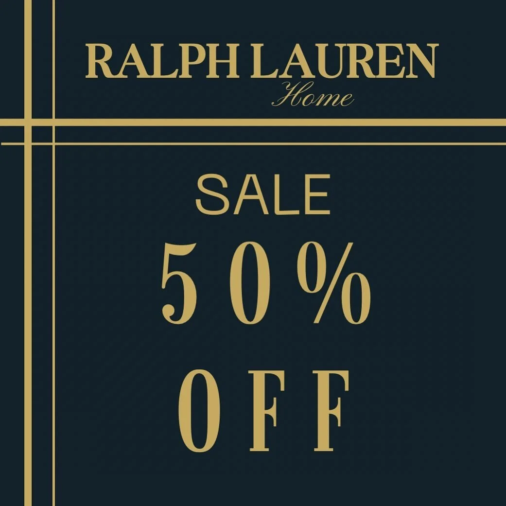 In store items only, don&rsquo;t miss your chance to stop by and take a peek at all our great deals. 

#ralphlaurenhome #ralphlauren #homedecor #interiordesign