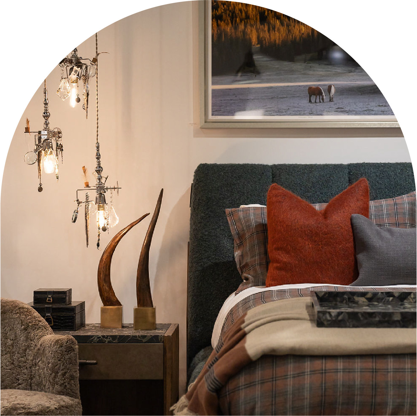 Schoeners Interiors Showroom Lodge Bedroom