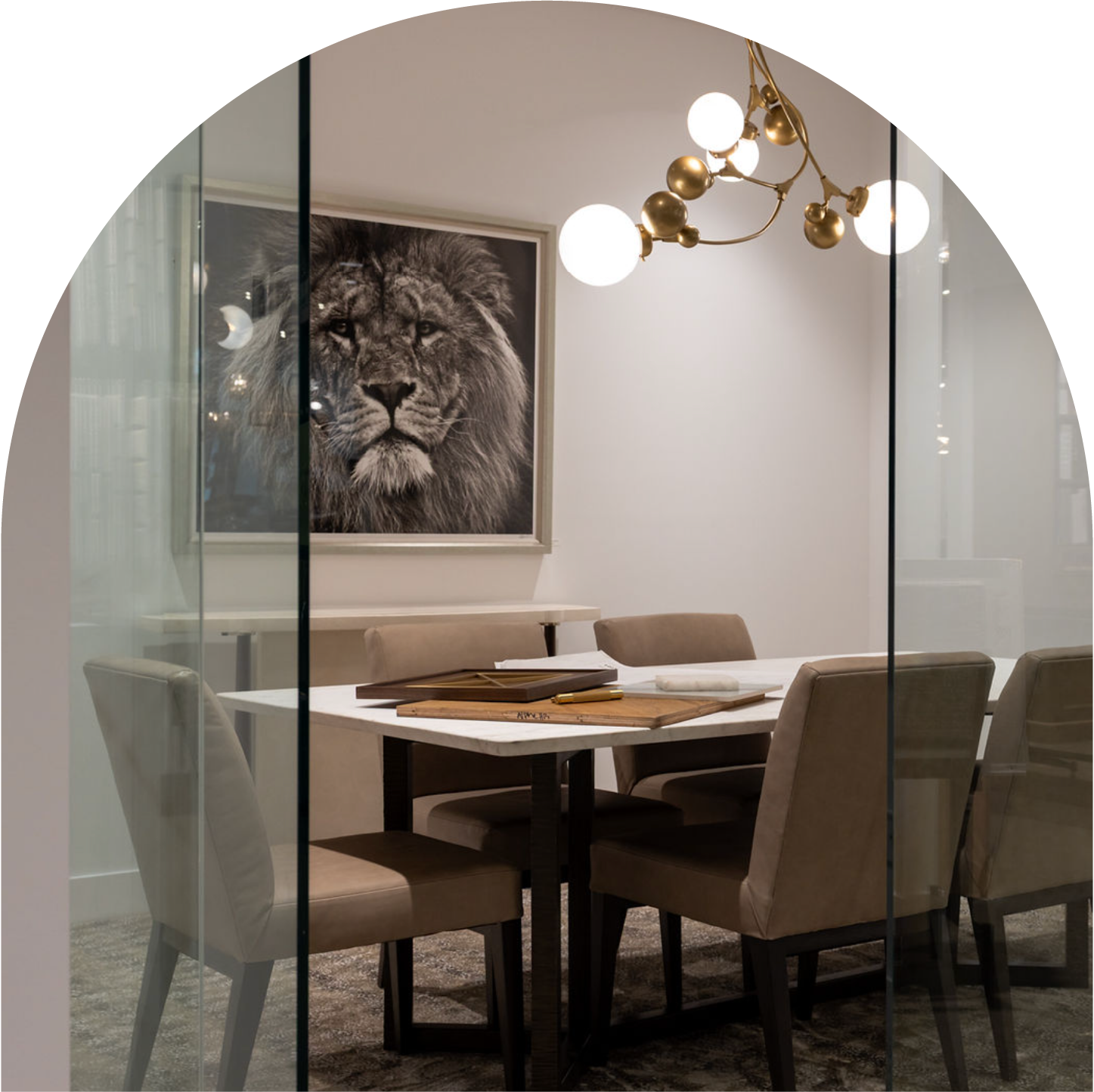 Schoener Interiors Private Designer Client Meeting Room