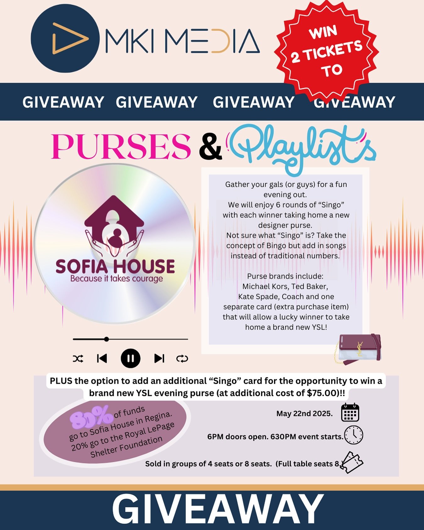 🎶 SINGO Night, here you come! 🎤
Enter to WIN 2 tickets to the ultimate music-lovers&rsquo; night &mdash; all in support of Sophia House 💜 This amazing event is hosted by our friends at @ackerman.company . 🙌

What&rsquo;s Singo? It&rsquo;s like Bi