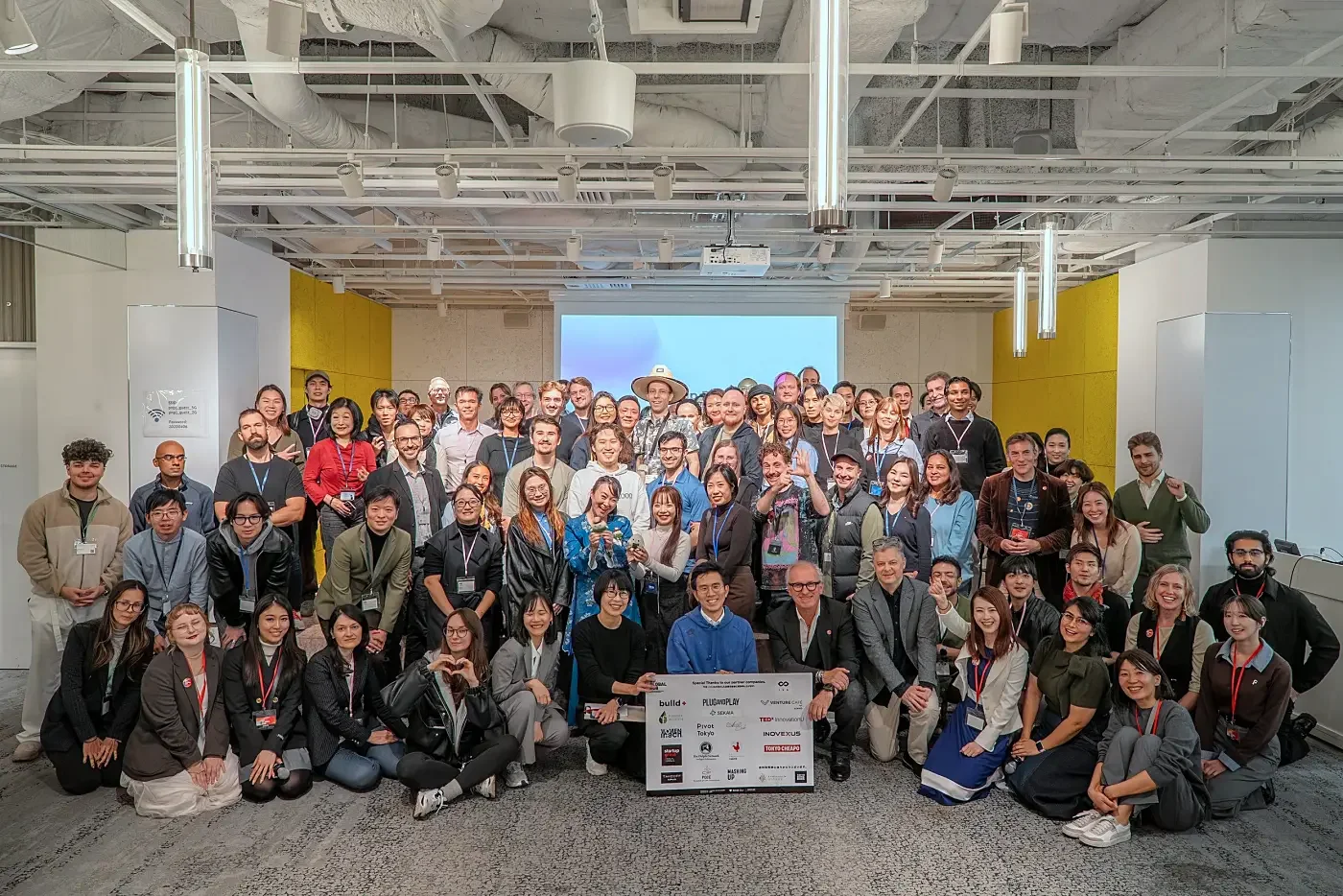 Startup Lady Japan Go Global group photo at a Tokyo founder event with international startup community members