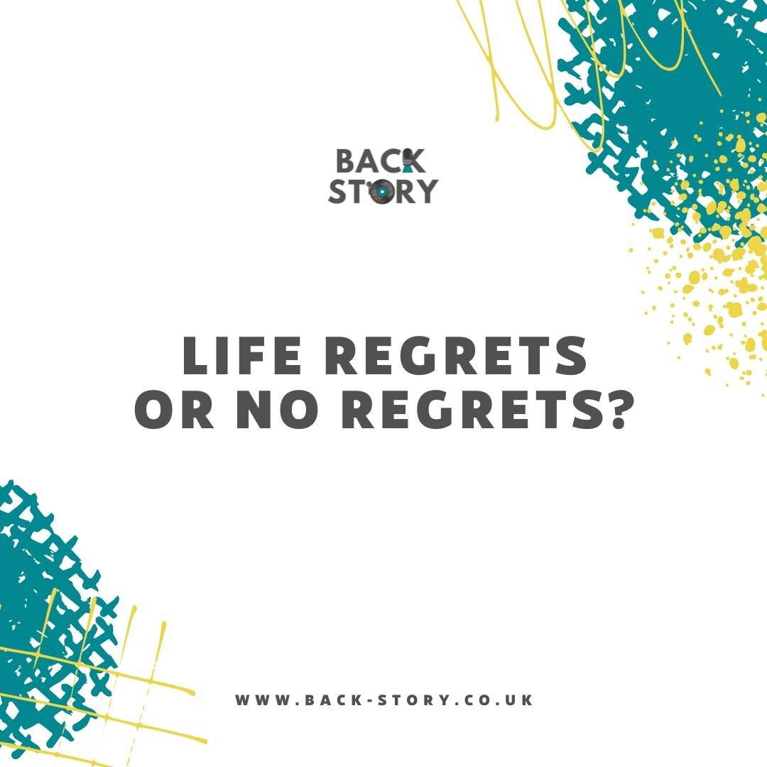 💭 LIFE REGRETS OR NO REGRETS? 💭⁣⁣
⁣⁣
We find that one of the most thought-provoking Back Story questions is...If you could change something about your past, would you?⁣
⁣
Some people wouldn&rsquo;t change a single thing, some would do things a bit 