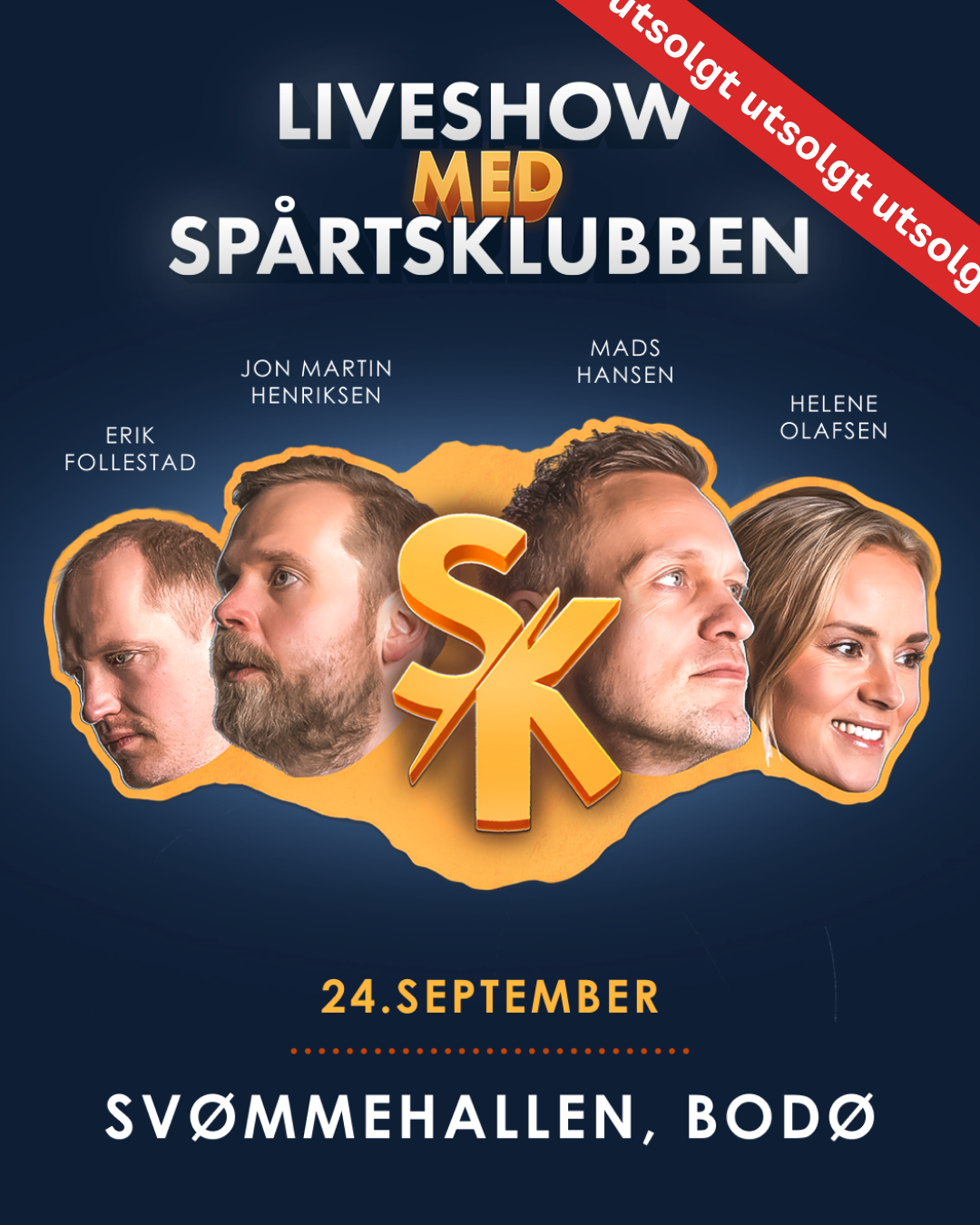 Liveshow med Spårtsklubben- UTSOLGT