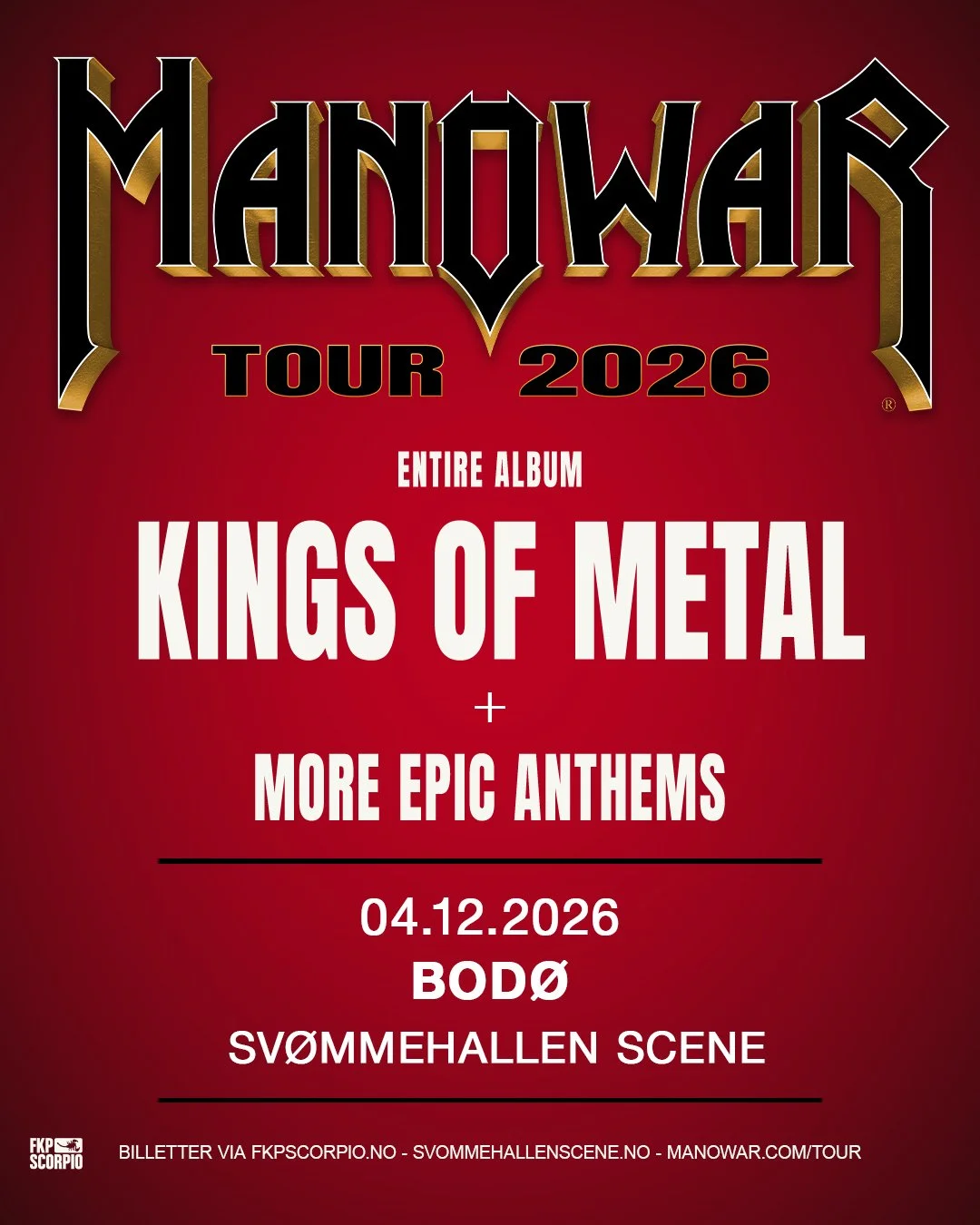 Manowar: nye datoer