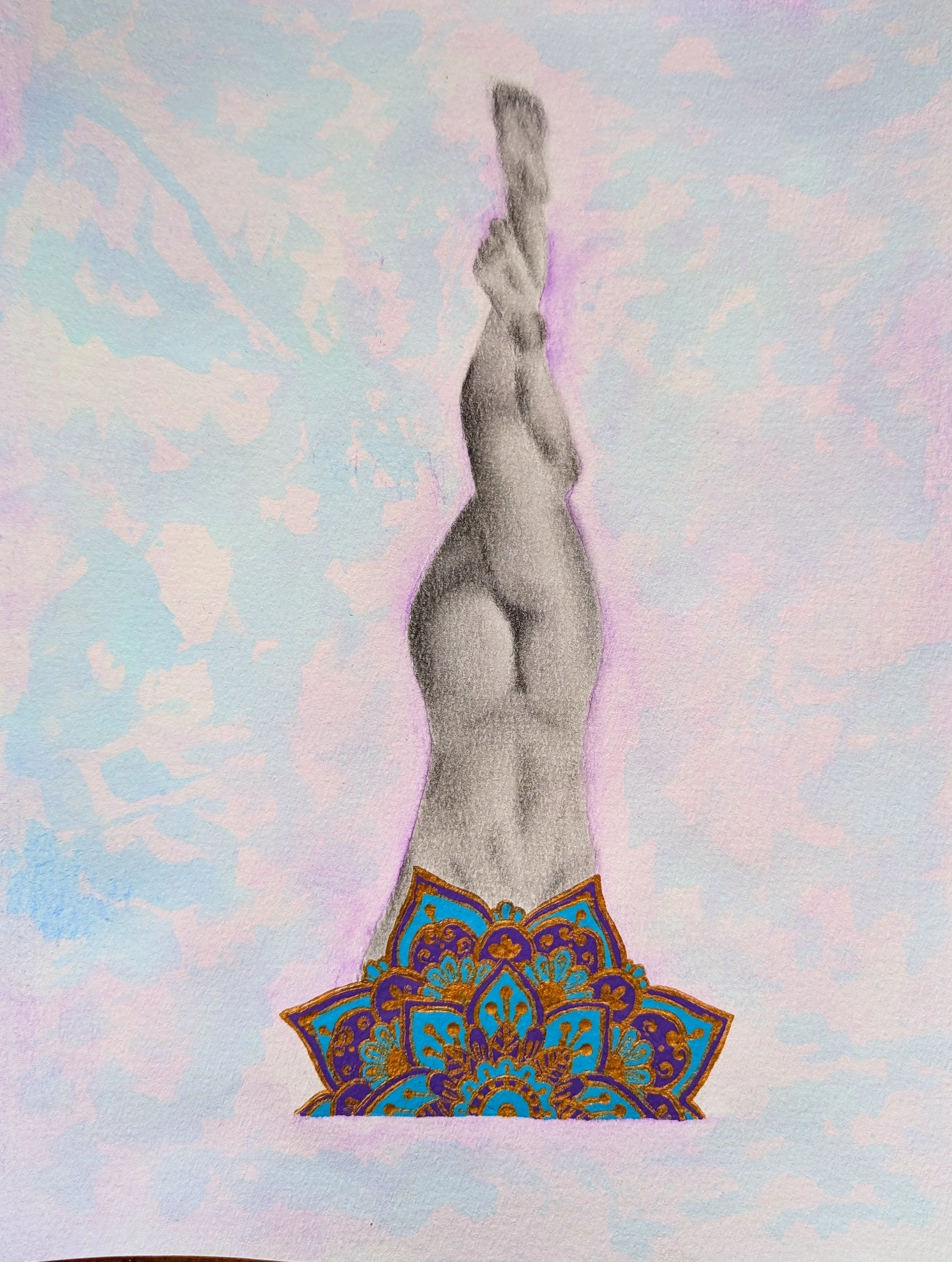 Called the king of asanas, Sirsasana turns the world upside down to see it clearly. In yogic tradition, resting on the crown of the head awakens Sahasrara, the crown chakra. The seat of consciousness where the self dissolves into something greater. H