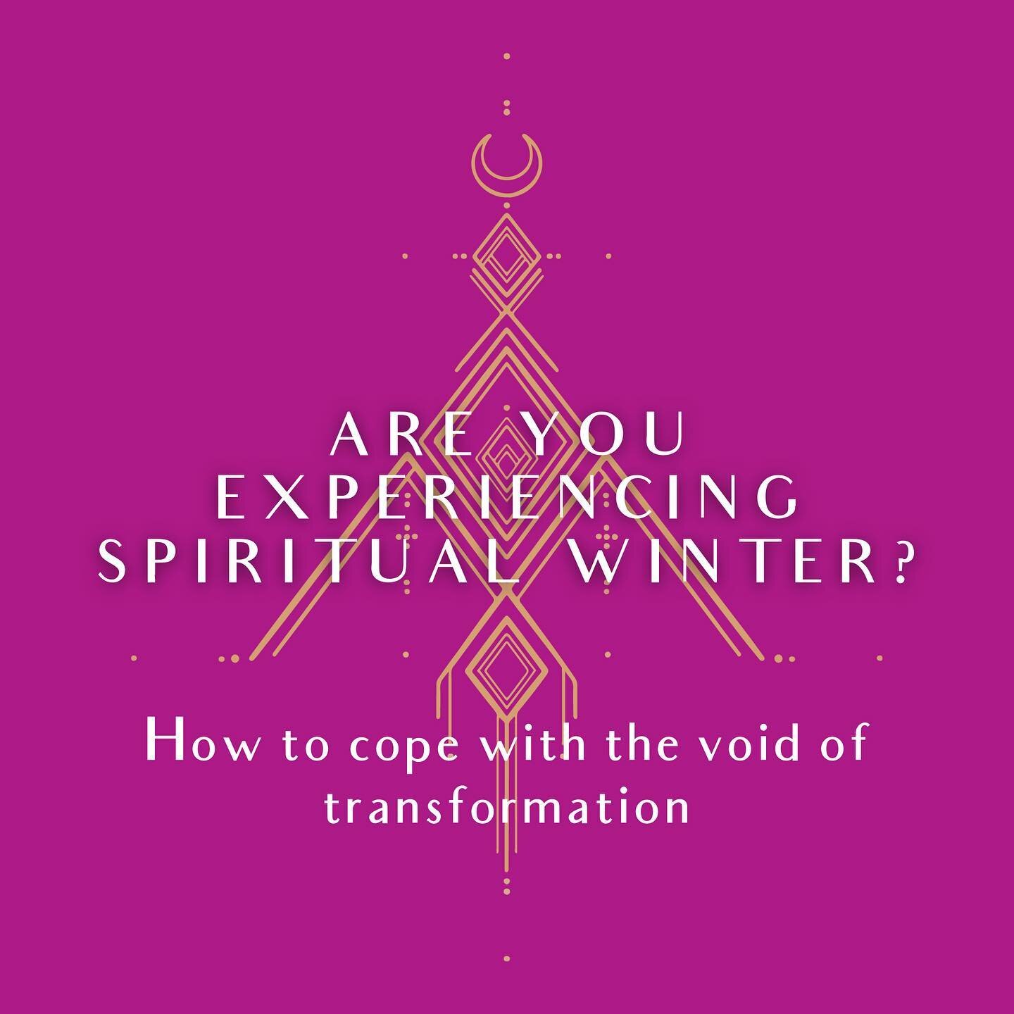 THE VOID OF TRANSFORMATION
(swipe to read)

There comes a time in your spiritual journey where it feels like not a lot is happening - in fact, it can feel like you are moving backwards in many ways. 
Things seem to be falling apart, structures in whi