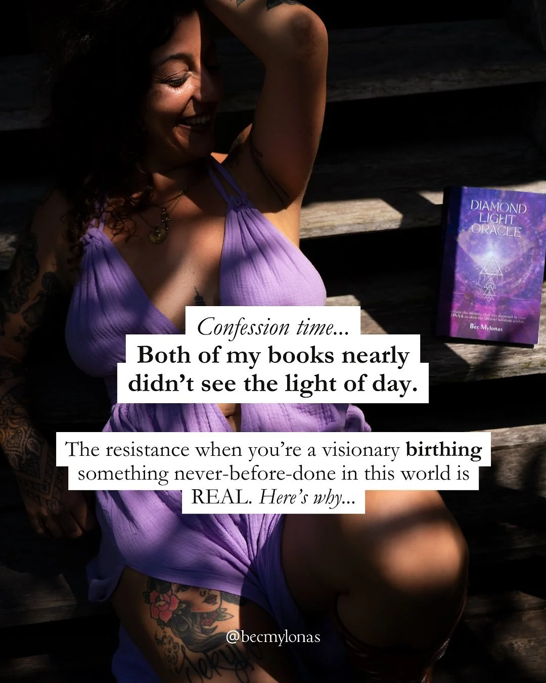 When what you&rsquo;re birthing feels ground-breaking or revolutionary&hellip; sometimes you need someone else to hold the fullness of the vision for you 👁️
When I was birthing my first sacred codex, Diamond Light Oracle, I knew I couldn&rsquo;t do 
