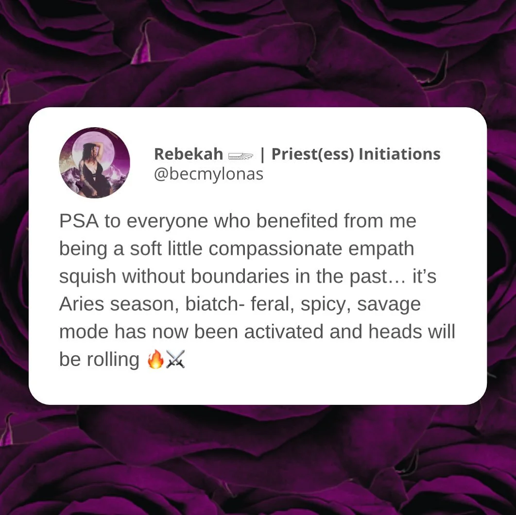 Don&rsquo;t know about you, but this energy is giving &ldquo;finally grow a spine or collapse&rdquo; vibes&hellip;

The anger
The frustration 
The fire building up inside threatening to explode 🐉 

Yeah babe, that&rsquo;s the boundaries you didn&rsq