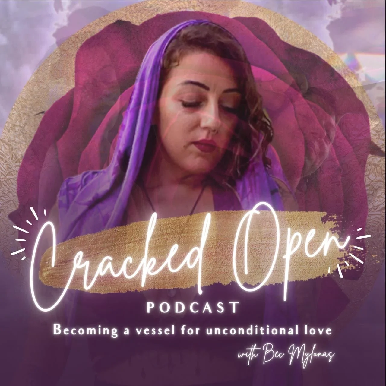 ✨ Unveiling the new cover for the Cracked Open Podcast.

The look has changed&hellip; The essence of it has not.
As I approach my 100th episode and reflect on the years I&rsquo;ve spent walking this path, I felt called to reimagine the podcast so it 